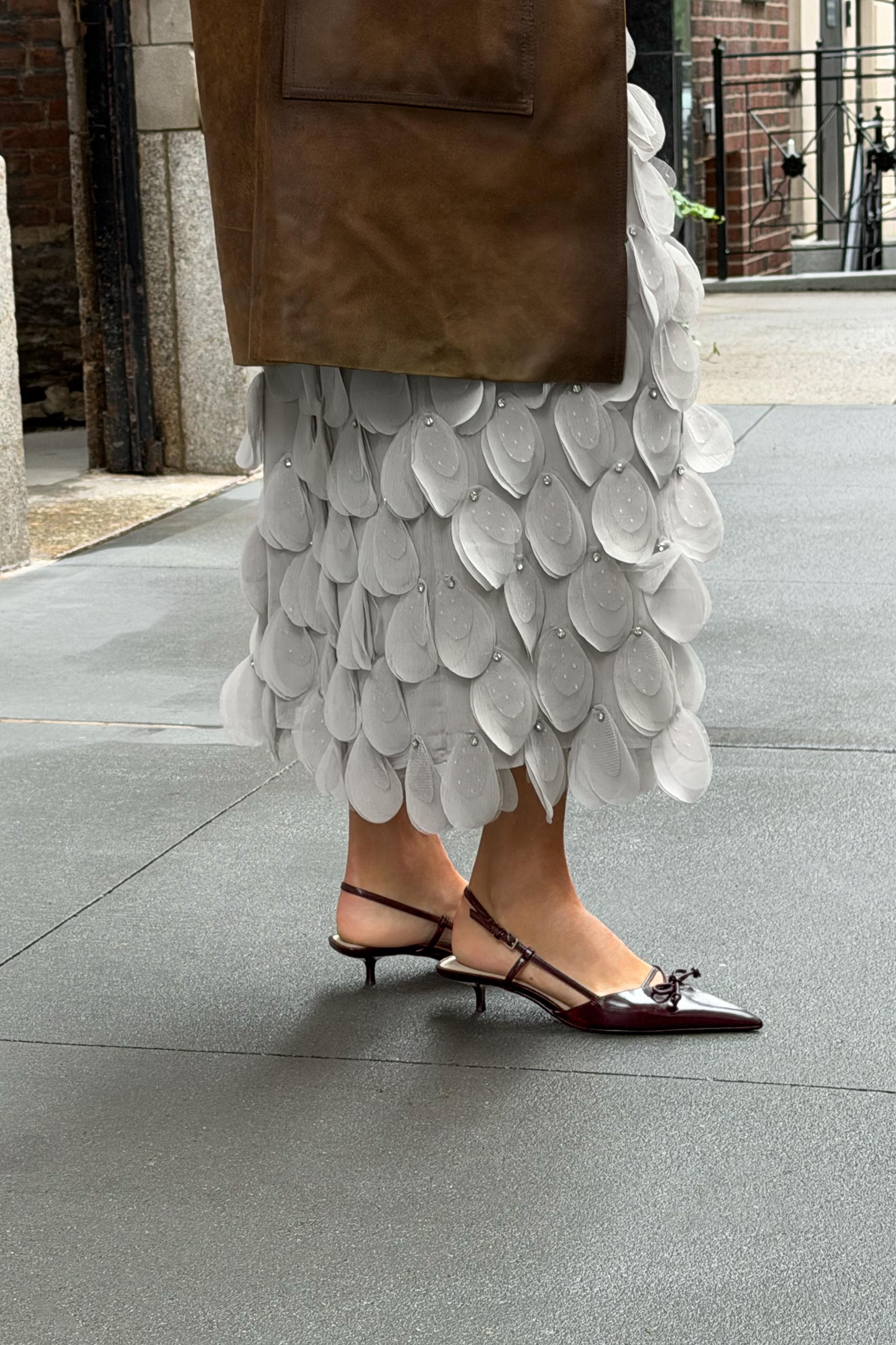 BOW SLINGBACK HEELS